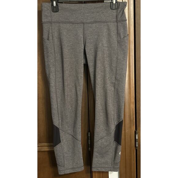 Lululemon Activewear Yoga Pants Charcoal Gray Black Leggings Size 8 23” Inseam - Picture 2 of 11